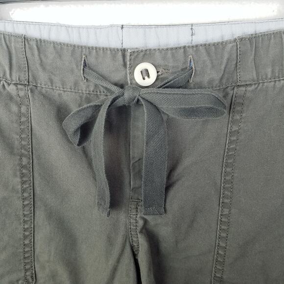 Lands' End Womens Gray Canvas Shorts Size 6 - Picture 5 of 11